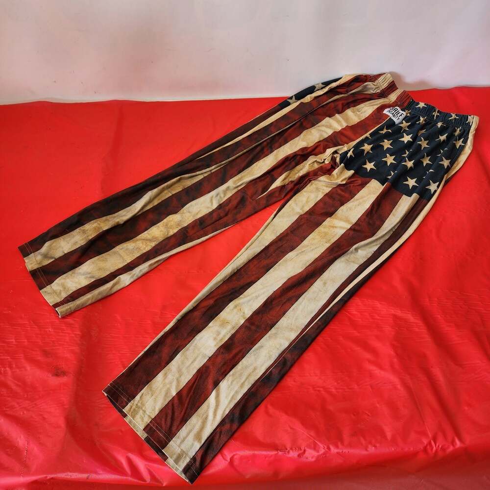 Brief Insanity American Flag All-Over Print Pajama Lounge Pants